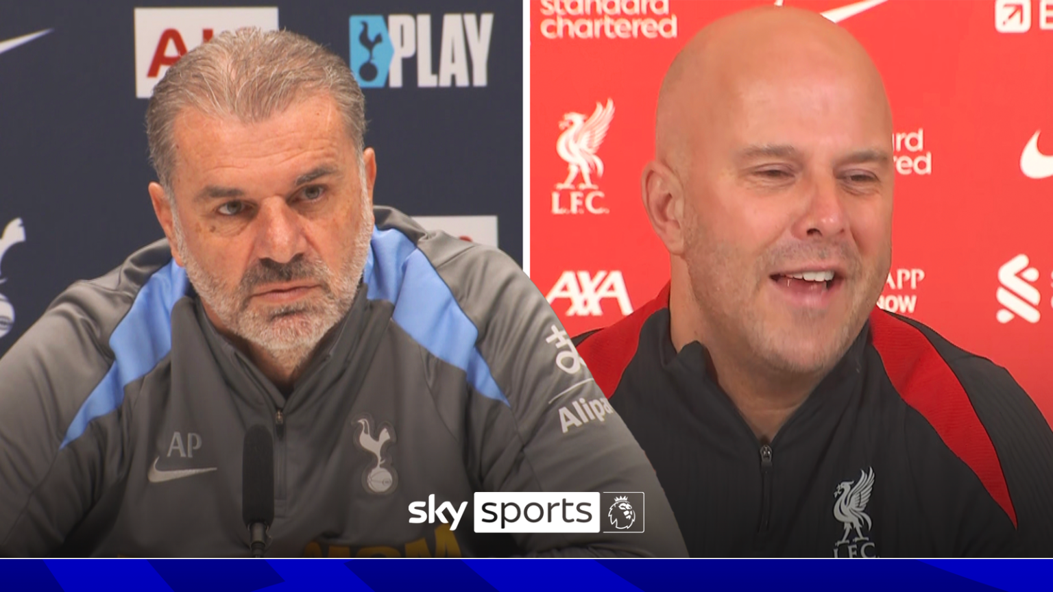 Bos Tottenham Ange Postecoglou menanggapi pujian Arne Slot dengan lelucon Monty Python kepada pelatih kepala Liverpool | Berita Sepak Bola