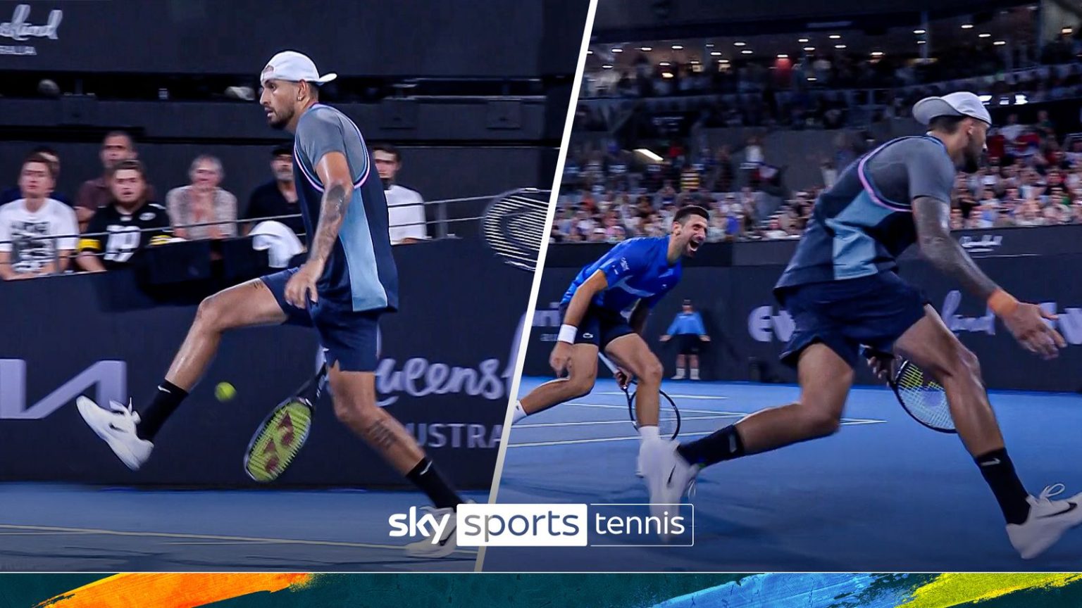 ‘Djokovic menikmatinya!’ | Kyrgios memenangkan poin ‘luar biasa’ dengan tweener lob!