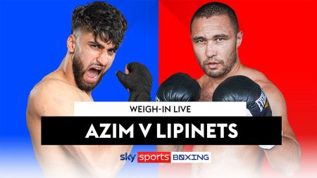 Adam Azim dan Sergey Lipinets mencapai timbangan untuk Wembley Arena Clash: Watch Wead in Live Stream | Berita tinju