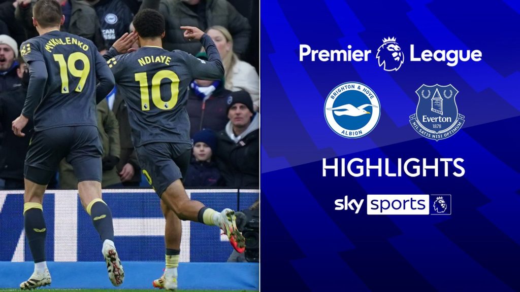 Ndiaye penalti perbedaan ketika Everton menang di Brighton