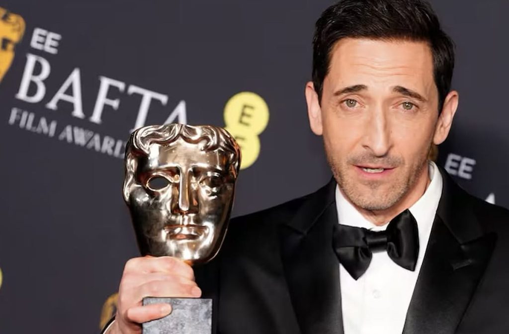 Adrien Brody memenangkan BAFTA untuk aktor terbaik berkat brutalis