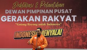 Anies baswedan menghadiri pembentukan organisasi gerakan orang