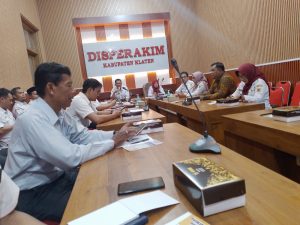 Disperakim Klaten memegang Rencana Kerja Draf Awal Peralatan Regional 2026