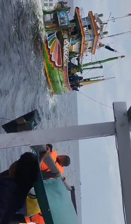 Empat Kapal Menggunakan Trawl Cantrang Tertangkap Di Perairan Kalimantan Selatan