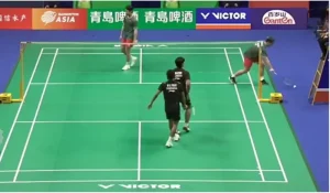 Fikridaniel menyelesaikan kemenangan Indonesia atas Hong Kong di Kejuaraan Badminton Tim Campuran Asia