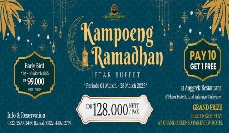 Hanya RP. 99 ribu menikmati prasmanan semua yang bisa Anda makan di Grand Arkeenso Semarang selama Ramadhan