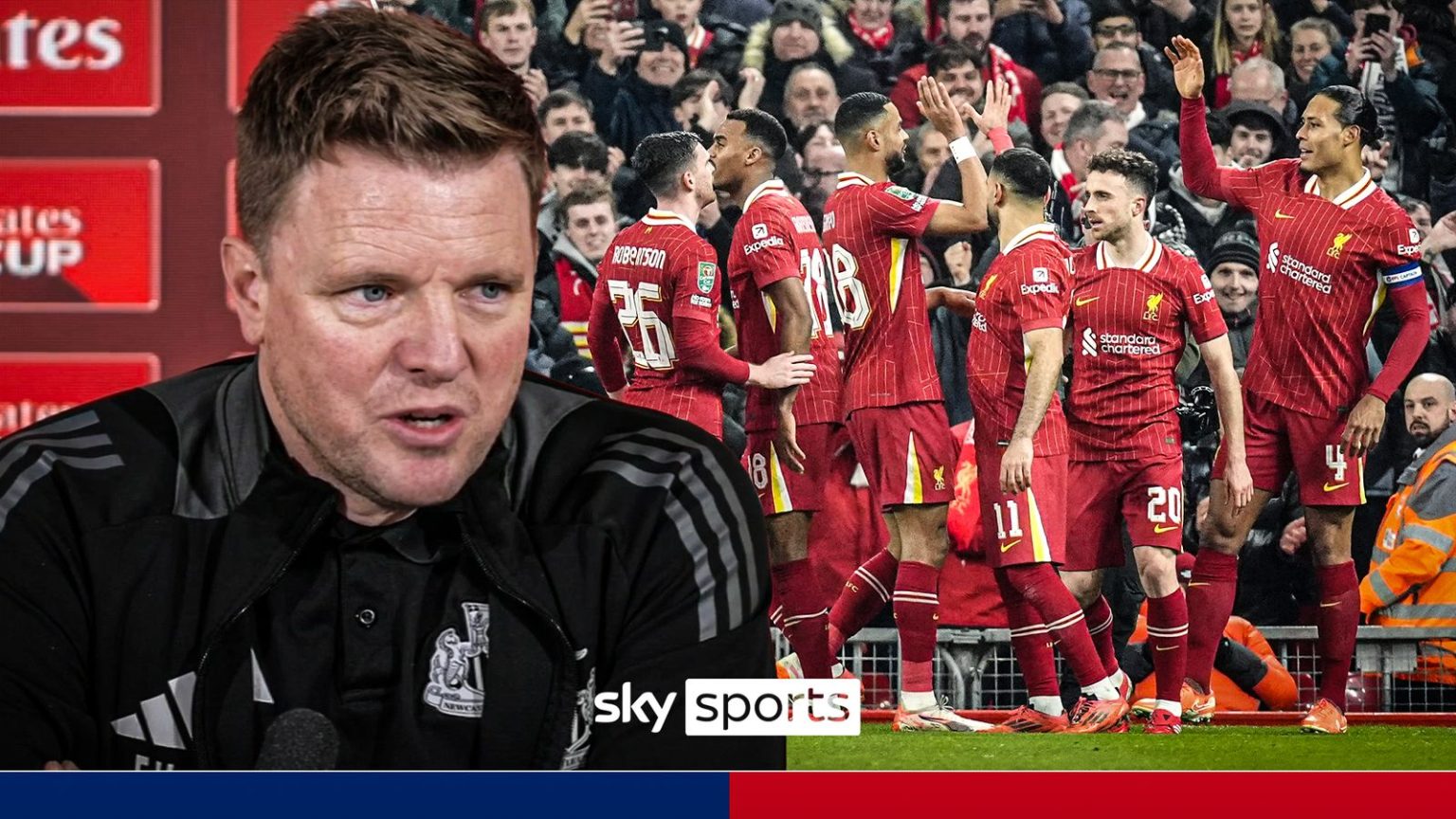 Howe mengantisipasi ‘dasi lezat’ vs Liverpool di final Piala Carabao