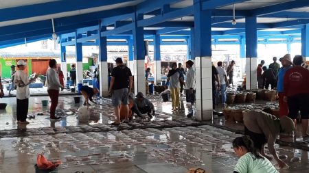 Karena cuaca produksi ikan di TPI Blanakan Subang menurun