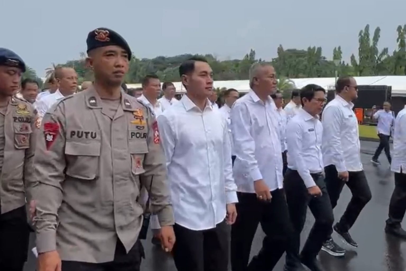 Pasangan Bupati Terpilih Tuban mengikuti latihan bersih pelantikan