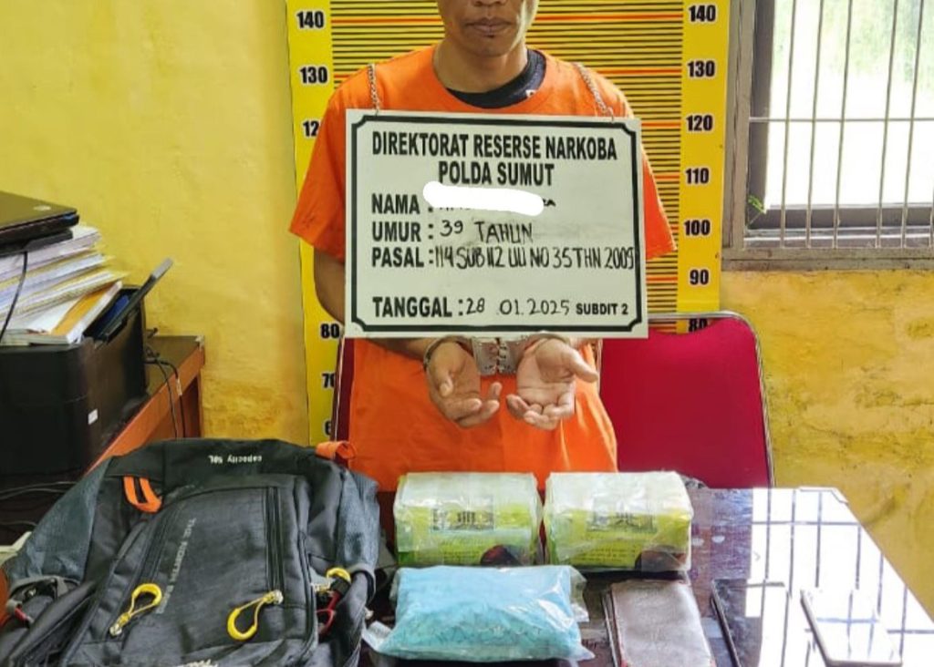 Polisi Regional Sumatra Utara menyita hampir empat kilo metamfetamin dalam seminggu terakhir