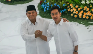 Prabowo dan Gibran tiba pada penutupan Kongres VI Partai Demokrat