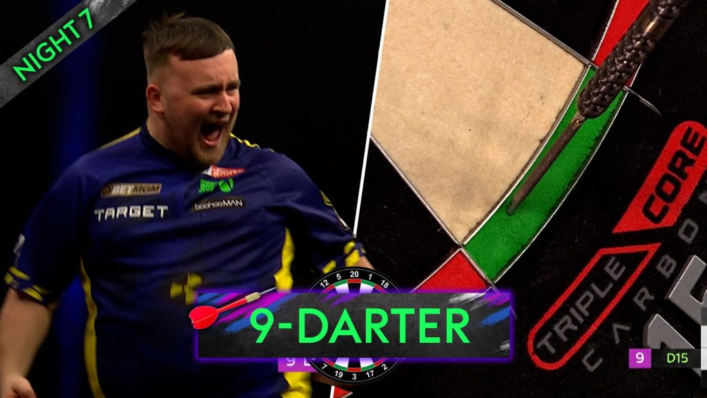 Adegan sebagai Littler Nails Nine-Darter di Cardiff Final!