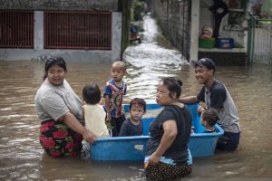 Banjir 2,5 meter mencapai 29 RT di Jakarta