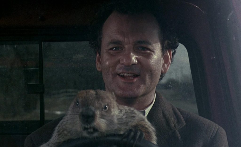 Bill Murray digigit oleh Groundhog pada set Groundhog Day