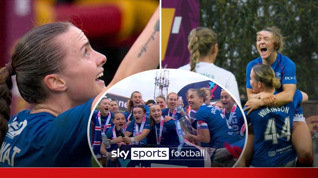 Bintang lima! Rangers Hibernian Trounge untuk mempertahankan Piala Sports Sky