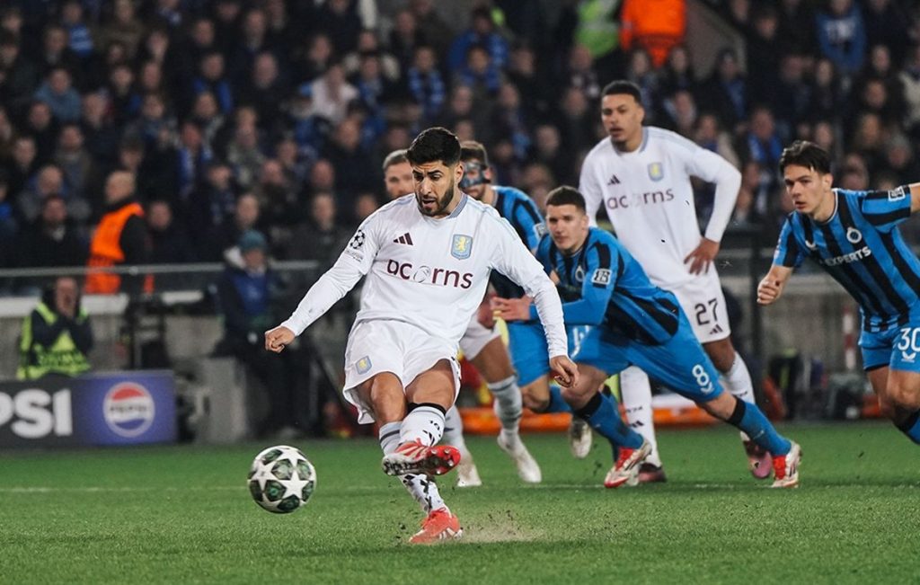 Club Brugge vs Aston Villa Aston Villa Di depan Club Brugge, satu langkah jauh ke kuartal -final Liga Champions