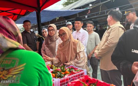 Dukungan MSM, Pasar Ramadhan Palu Menerapkan Pembayaran Non -Cash