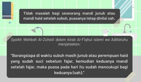 Mandi harus dilakukan setelah fajar atau fajar selama bulan Ramadhan apa ini penjelasan