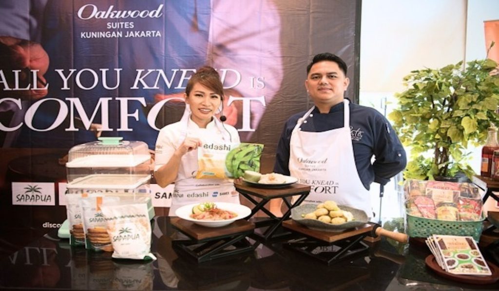 Oakwood Suites Kuningan memegang tantangan memasak melalui eksplorasi edamame sagu