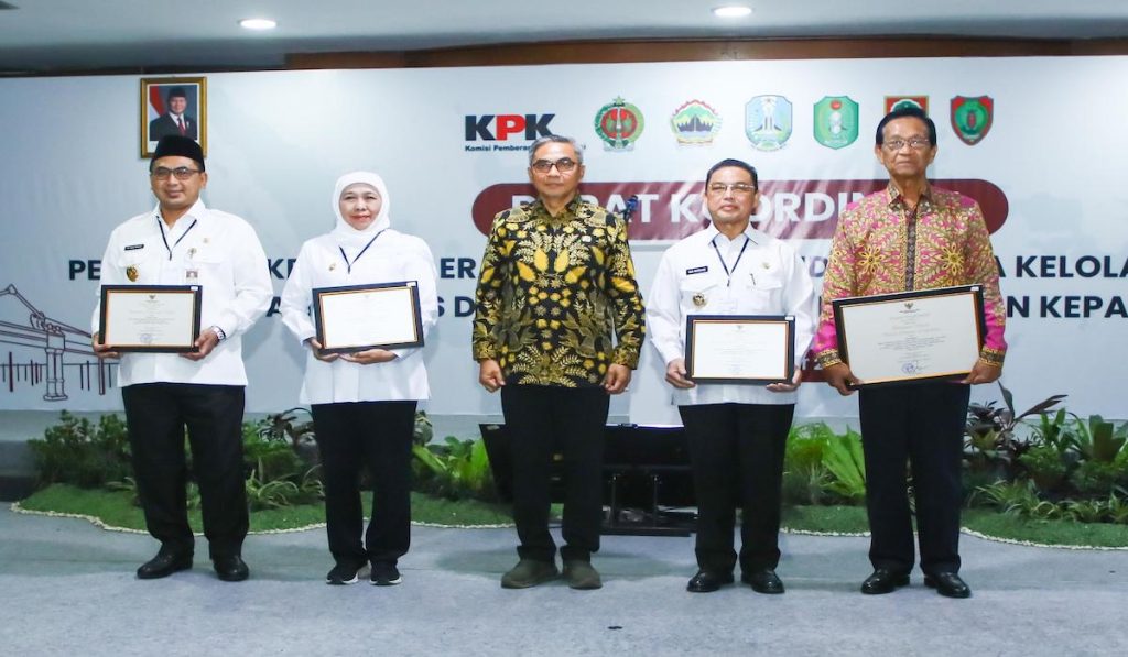 Pemerintah Provinsi Java Tengah memecahkan rekor untuk memenangkan penghargaan tertinggi dari KPK